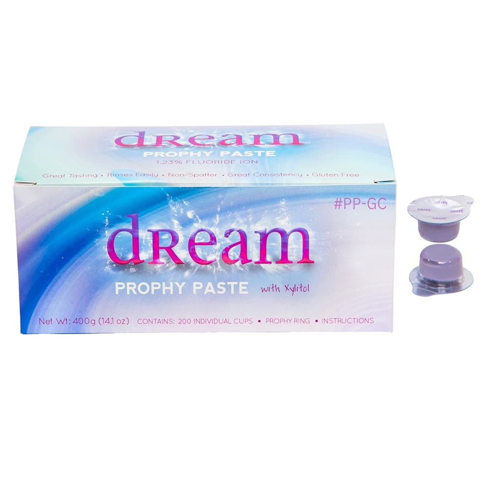 Dream Splatter Free Prophy Paste Cups with Xylitol, Coarse Grape, 200/Pk - Dream Splatter Free Prophy Paste Cups with Xylitol, Coarse Grape, 200/Pk - Image 1
