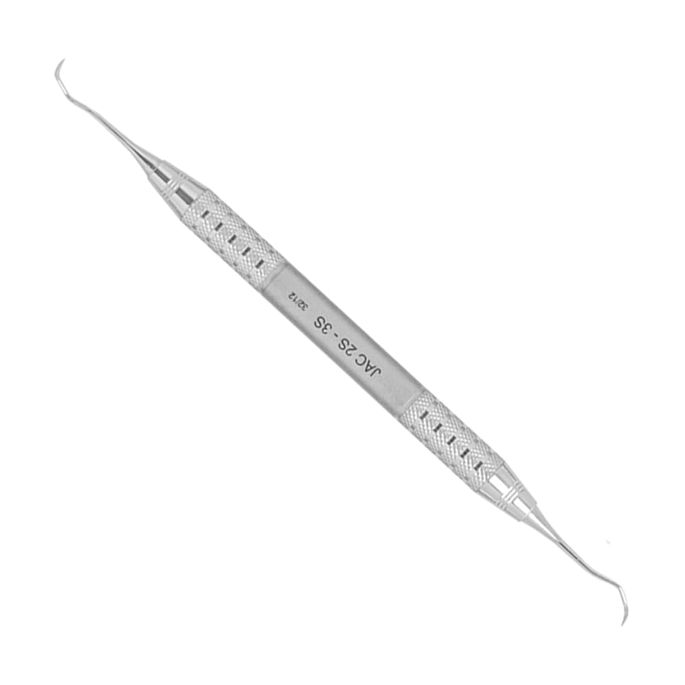 A. Titan Instruments 2S/3S Posterior Mini Jacquette Scaler with D-Lite Stainless Steel Handle, 1/Pk - A. Titan Instruments 2S/3S Posterior Mini Jacquette Scaler with D-Lite Stainless Steel Handle, 1/Pk - Image 1