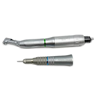 A1 Handpiece Specialists Integrity Combination Set, 20,000 RPM E-Type Air Motor with 1:4 Contra Angle, Standard Latch Head, and 1:1 Straight Nose Cone (NTE-20, NTE-14, NTL-01, NTS-11) - A1 Handpiece Specialists Combination set, includes: Integrity 20,000 RPM E-Type - Image 1