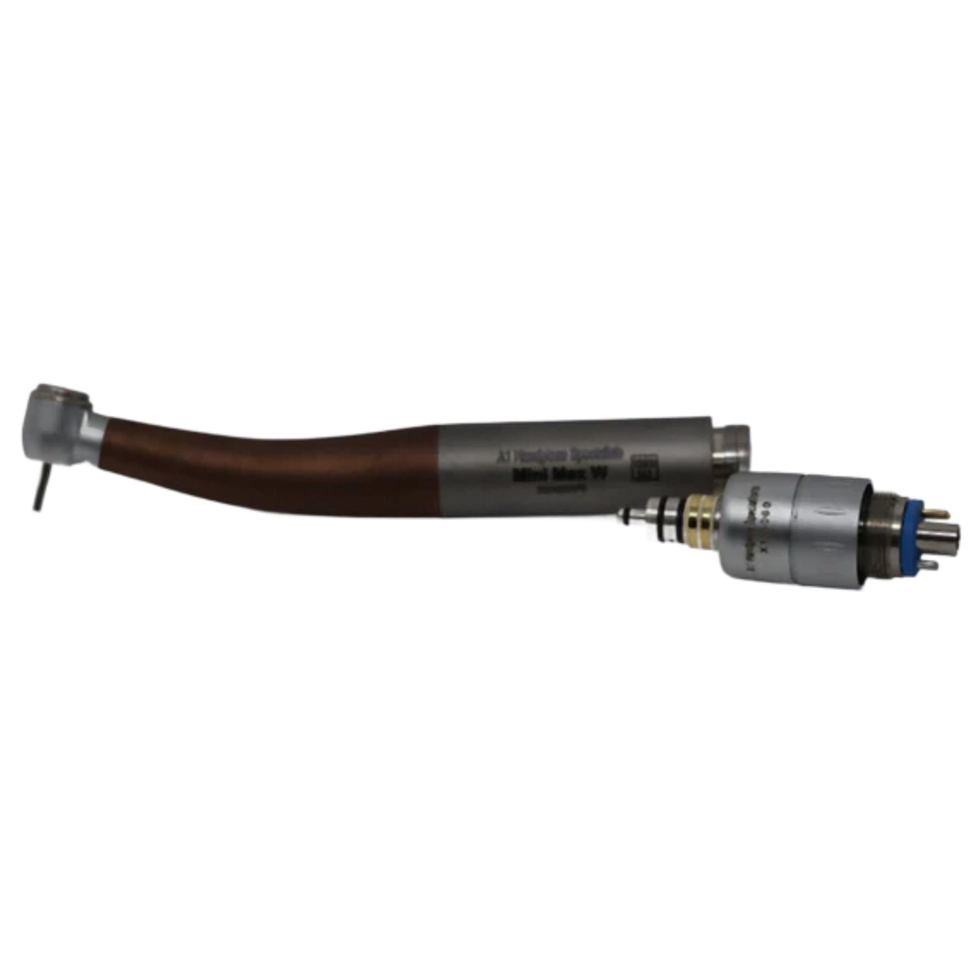 A1 Handpiece Specialists W&H Type Mini Max W Titanium Fiber Optic Push-Button High-Speed Handpiece with 6-Pin Coupler, 1/Pk - A1 Handpiece Specialists W&H Type Mini Max W Titanium F/O PB Handpiece, 6 Pin Coupler, 1/Pk - Image 1