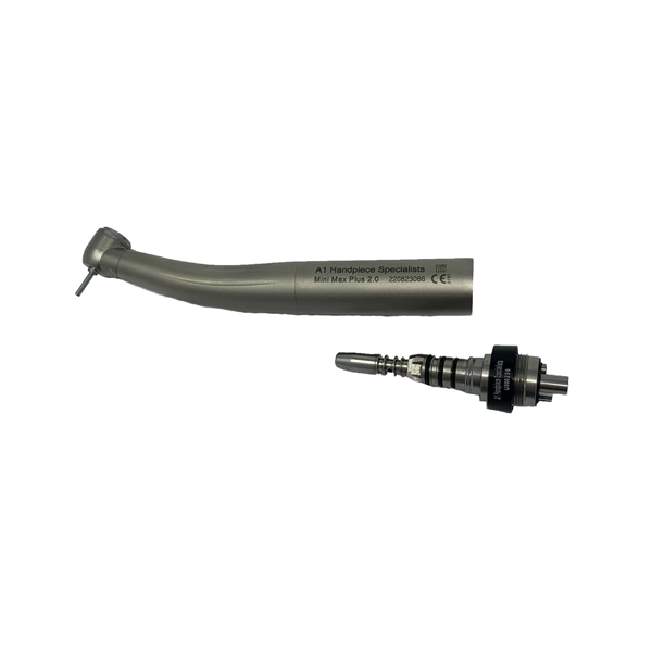 A1 Handpiece Specialists Kavo Compatible Premium Mini Max Plus 2.0 Mini Head High-Speed Handpiece with 5 Hole Adapter - A1 Handpiece Specialists Kavo Compatible Premium Mini Max Plus 2.0 Mini Head Handpiece with 5 Hole Adapter - Image 1
