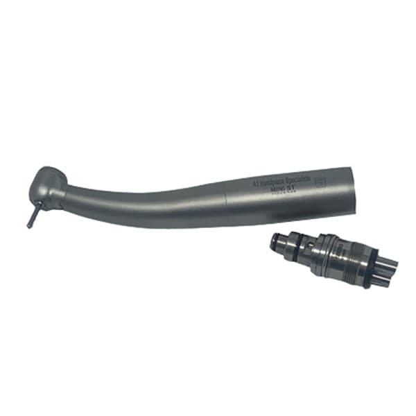 A1 Handpiece Specialists Star Type 430 Premium Mini Fiber Optic Push Button High-Speed Handpiece with 5-Hole Swivel - A1 Handpiece Specialists Star Type 430 Premium Mini Fiber Optic Push Button Handpiece with 5 Hole Swivel - Image 1