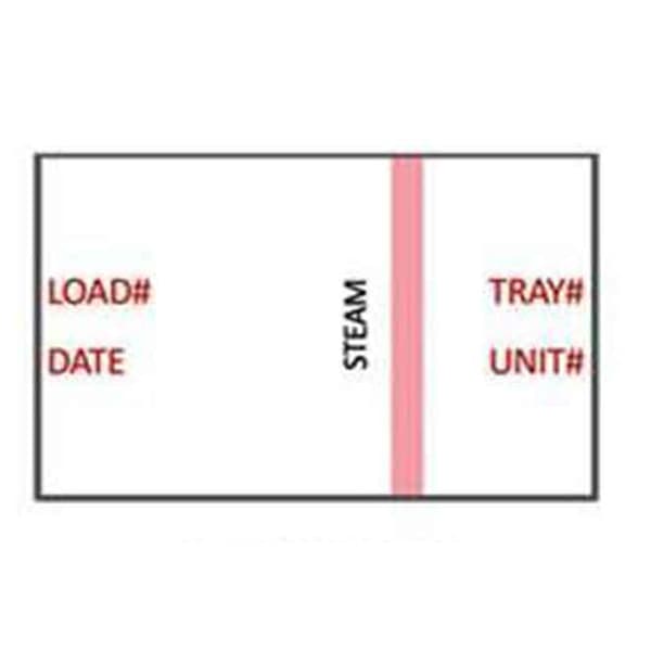 Advantech Labelex Sterilization Labels, Dual-Ply, With Tray/Unit#, 500/Roll, 12 Rolls/Pack (6000 Labels) - Labelex Sterilization Labels, With Tray/Unit#, Dual-Ply, 500/roll, 12 - Image 1