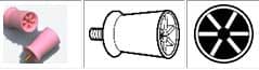 AllPro 6 Webbed Screw Type Soft Aqua Prophy Cup, Unscented, Non-Latex, 144/Bx - Prophy Cup Screw Type - Image 1