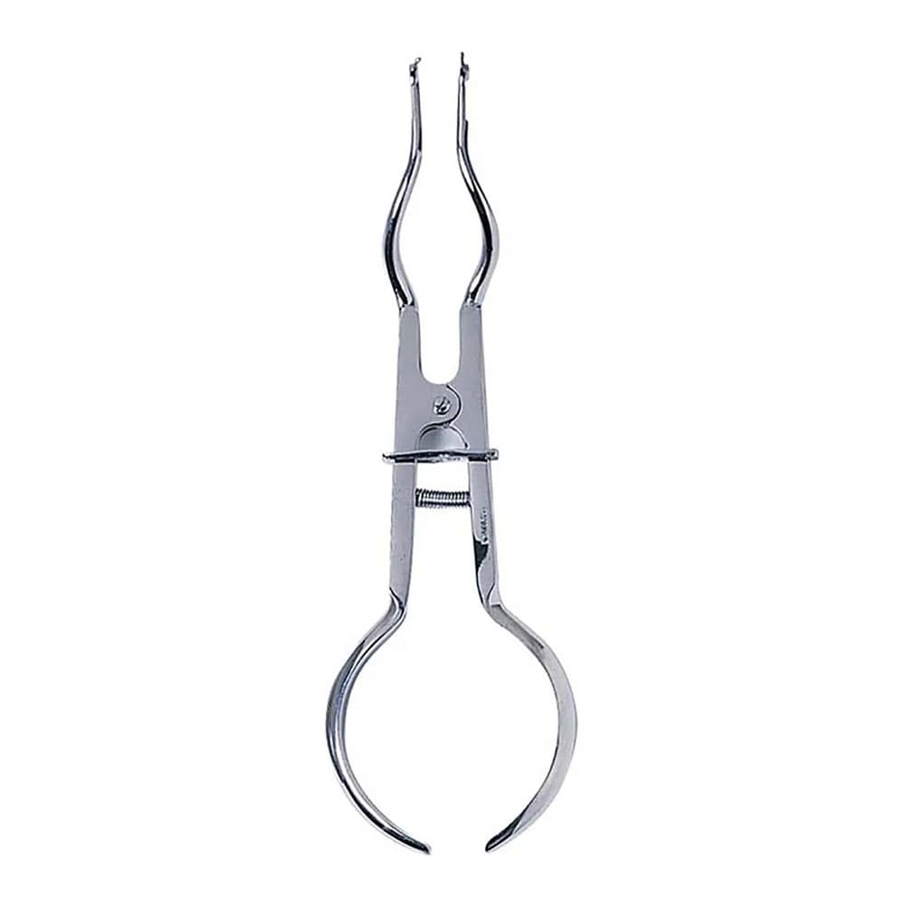 American Dental Stainless Steel Brewer Type Rubber Dam Clamp Forceps with Curved Handles, 1/Pk - American Dental Stainless Steel Brewer Type Rubber Dam Clamp Forceps with Curved Handles, 1/Pk - Image 1