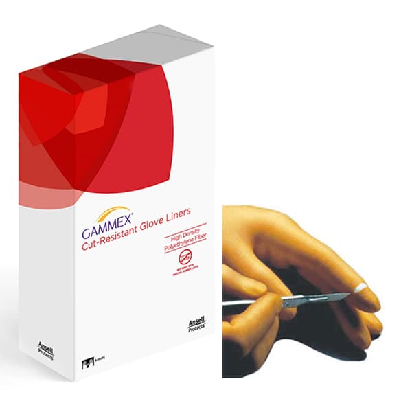 GAMMEX Cut-Resistant Glove Liners, X-Small (5 1/2), White, 5 Pairs/Box, Sterile, Powder-Free, Non-Latex - GAMMEX Cut-Resistant Glove Liners - Spectra ultra-high molecular weight - Image 1