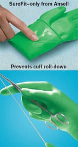 Ansell Gammex Non-Latex-PI Moisturizing Polyisoprene Surgical Gloves, Sterile, Powder-Free, Size 6.5, Green, 50 Pairs/Box - Gammex Non-Latex-PI Moisturizing Polyisoprene Surgical Gloves: size 6-1/2 - Image 1