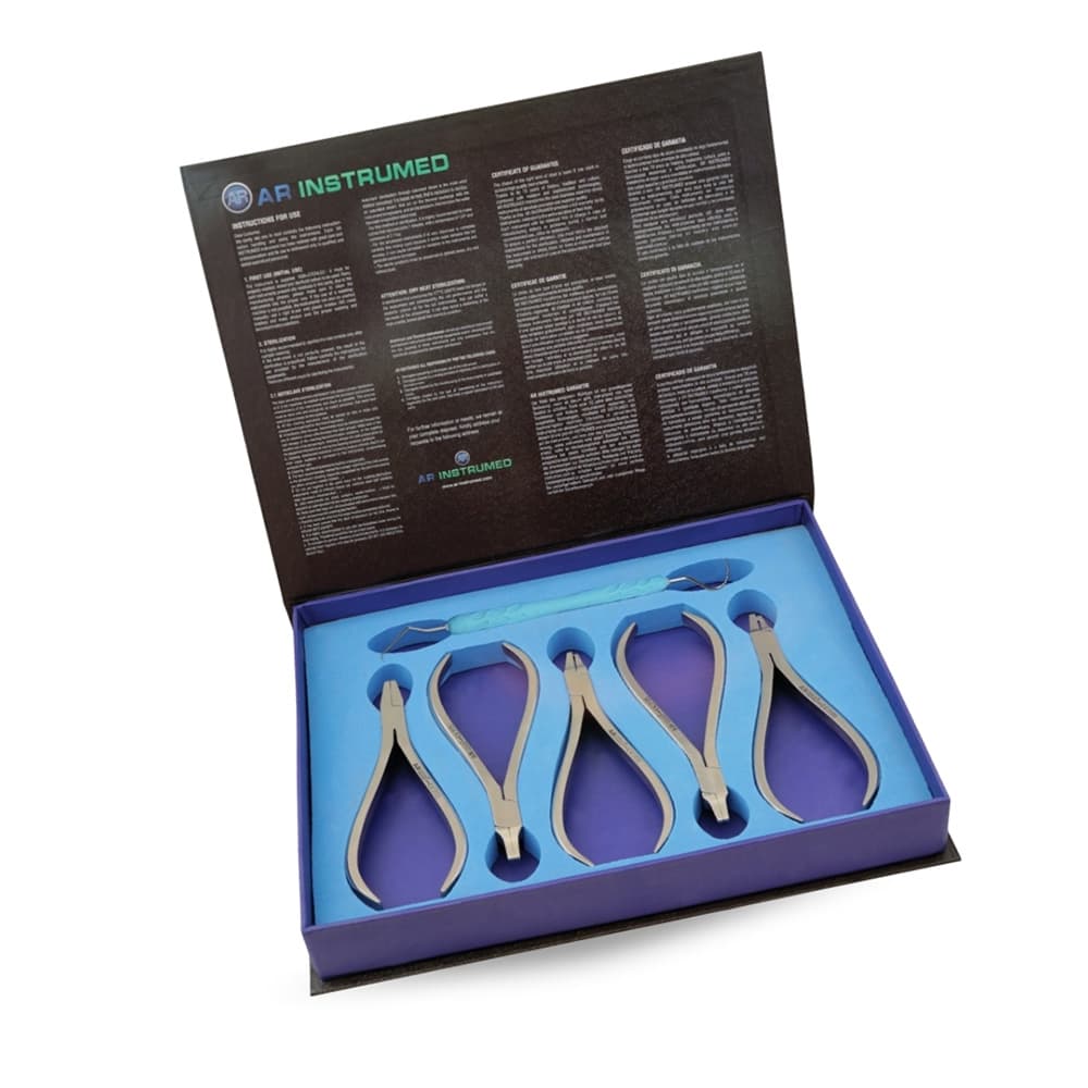 AR INSTRUMED Incisors Crown Remover Pliers, Stainless Steel, 5.5in, Non-Slip Silicone Tip, Spring Action - AR INSTRUMED Incisors Crown Remover Pliers SS 5.5in Non Slip Silicone Tip Spring Action - Image 1