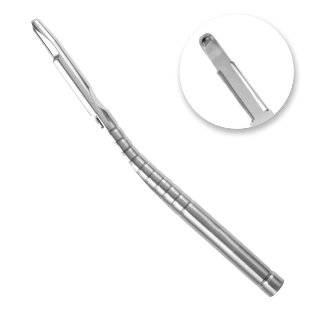 AR INSTRUMED Curved Bone Scraper, Stainless Steel, 15.5cm (6"), Sharp Tip, Handheld Bone Tool, 1/Pk - AR INSTRUMED Curved Bone Scraper, Stainless Steel, 15.5cm, Sharp Tip, Handheld Bone Tool - Image 1