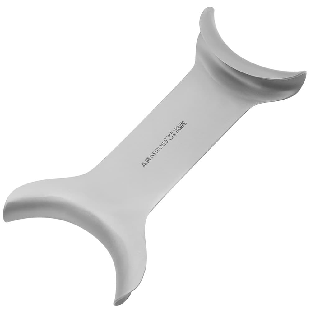 AR INSTRUMED Dental Double-Ended Cheek Retractor, Medical Grade Stainless Steel, Adult and Child Ends, Autoclavable, 1/Pk - AR INSTRUMED Dental Double-Ended Cheek Retractor, Medical grade stainless steel, one end fits child's mouth, other end fit Adult’s mouth, smooth curved tip, Perfects professional dentists, student - Image 1