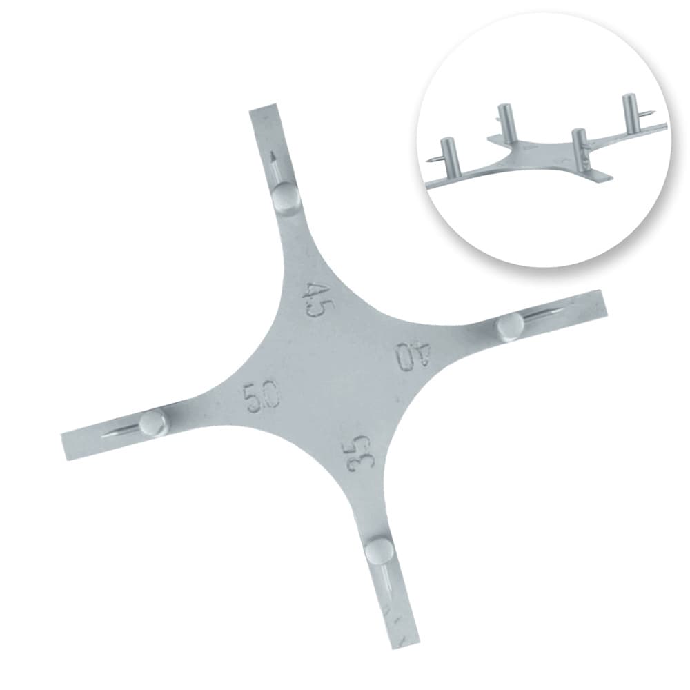 AR INSTRUMED Orthodontic Star Gauge, Adjustable Bracket Height Locator Measuring Caliper, Stainless Steel, 1/Pk - AR INSTRUMED Dental Orthodontic Star Gauge Adjustable Bracket Height Locator Measuring Caliper - Image 1