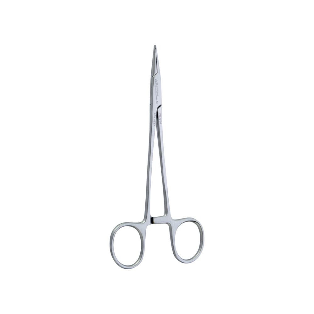 AR INSTRUMED Dental Micro Needle Holder, 6" Stainless Steel, Straight Serrated Tip, Non-Slip Handle, Locking Mechanism, 1/Pk - AR INSTRUMED Dental Micro Needle Holder, Medical grade stainless steel, 6 inches Suture Driver, straight serrated tip, Non slip handle, Locking Mechanism, Perfects Dentists - Image 1