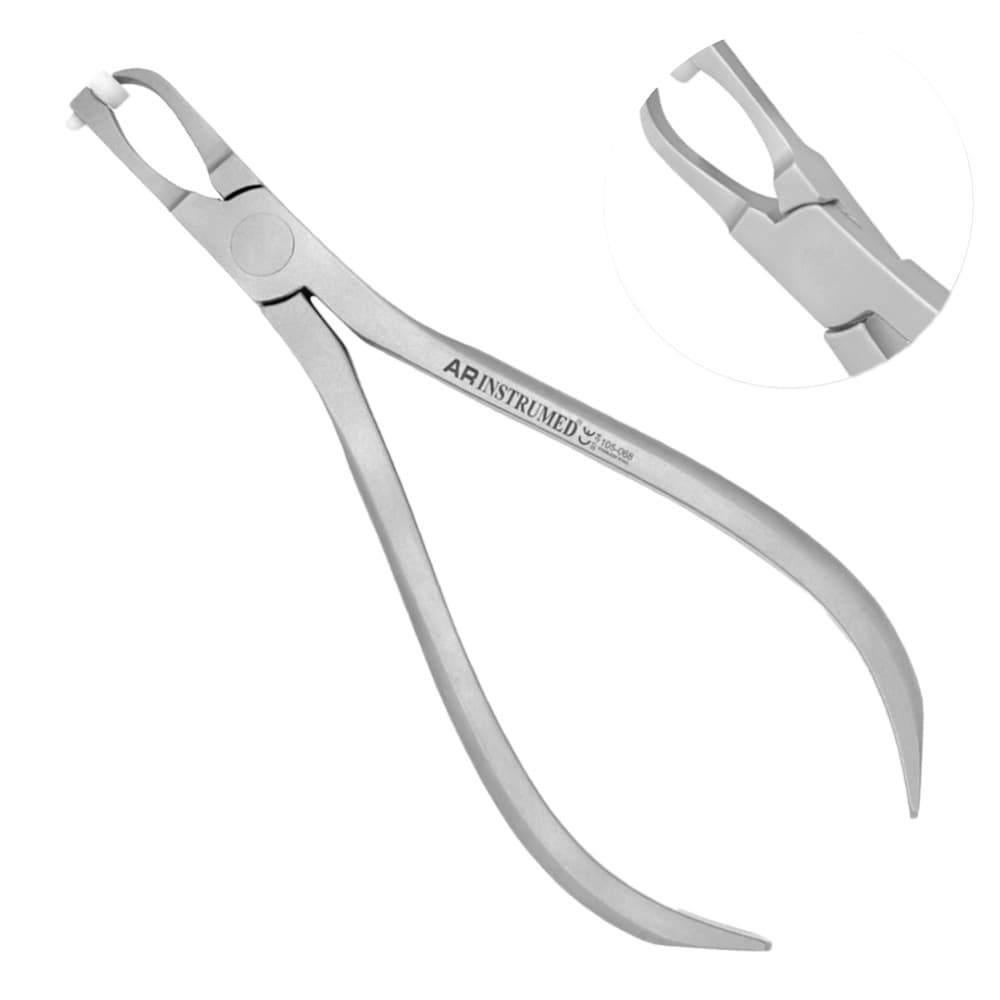 AR Instrumed Molar Band Removing Plier, Posterior Long, Stainless Steel, Cushioned Teflon Tip, Non-Slip Handle, 1/Pk - AR INSTRUMED Dental Molar Band Removing Plier, Medical Grade Stainless Steel Orthodontic Band Remover INSTRUMEDnt, Cushioned Teflon Tip, Non slip style Handle, Perfects Dentists, Medical students - Image 1