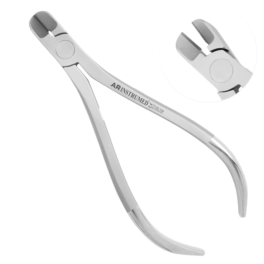 AR Instrumed Ligature Hard Wire Cutter Plier, Tungsten Carbide Beak, Thin Sharp Tip, Non-Slip Handle, 1/Pk - AR INSTRUMED Dental Ligature Hard Wire Cutter Plier, Medical Grade Stainless Steel Orthodontic Light Wire Cutting INSTRUMEDnt, thin sharp Tip, Tungsten Carbide beak, Non slip style Handle, Ligature Cutting Tool - Image 1