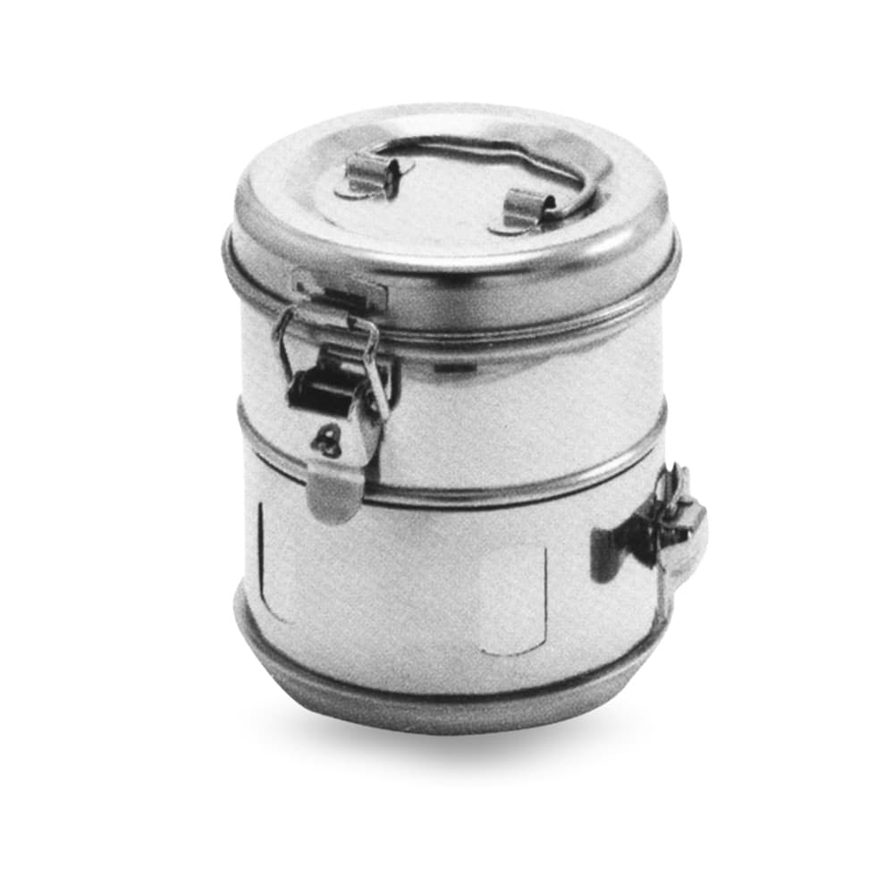 AR Instrumed Dental Sterilization Drum, Stainless Steel, 12 x 12 cm, 1/Pk - AR INSTRUMED Dental Sterilization Drum, Stainless Steel 12x12cm, Professional Autoclave - Image 1