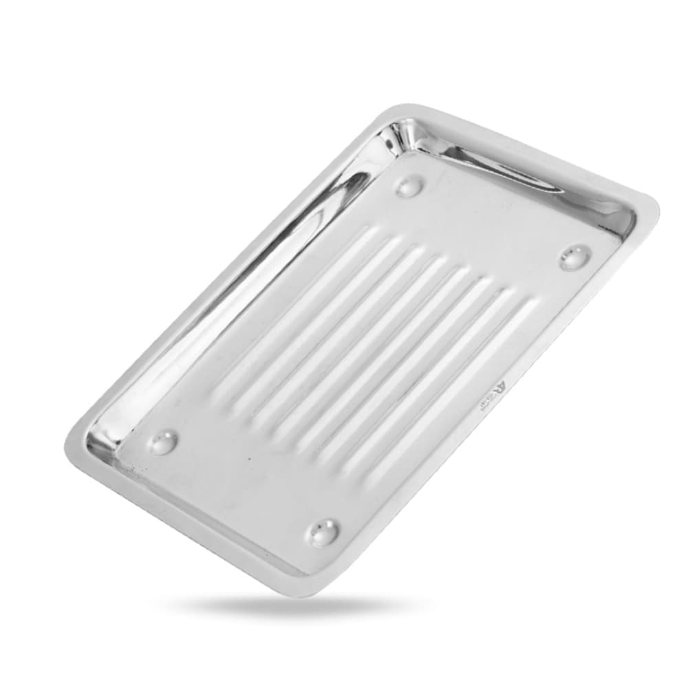 AR INSTRUMED Stainless Steel Kidney Tray, 7.8" x 6" x 0.7", Autoclavable, 1/Pk - AR INSTRUMED Dental Kidney Tray, Stainless Steel 15cm, Autoclavable, Durable Design - Image 1