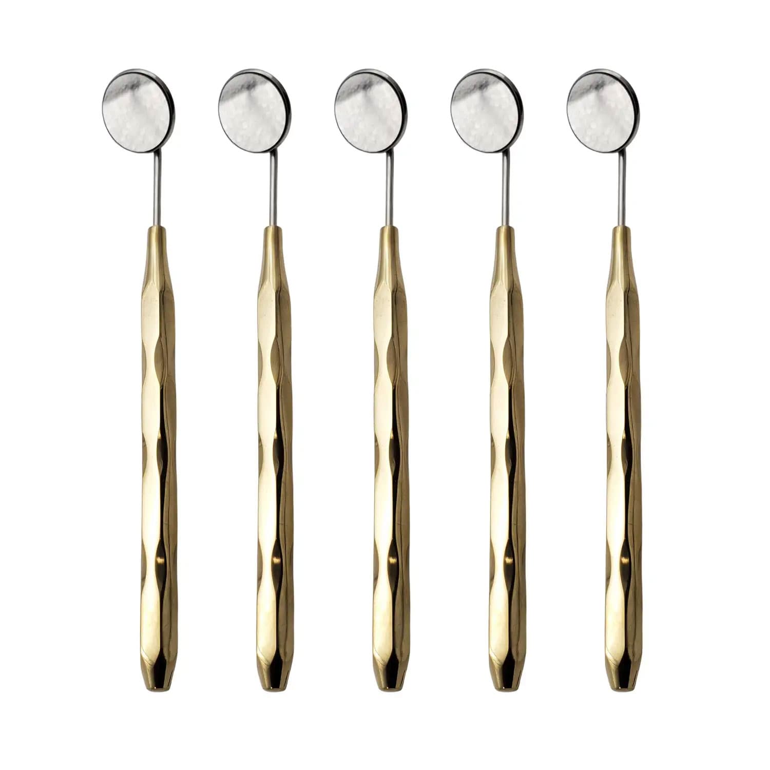 Artman Instruments Dental Mirrors, Gold Plated, #5, 5/Pk - Artman Instruments Dental Mirrors, Gold Plated, #5, 5/Pk - Image 1