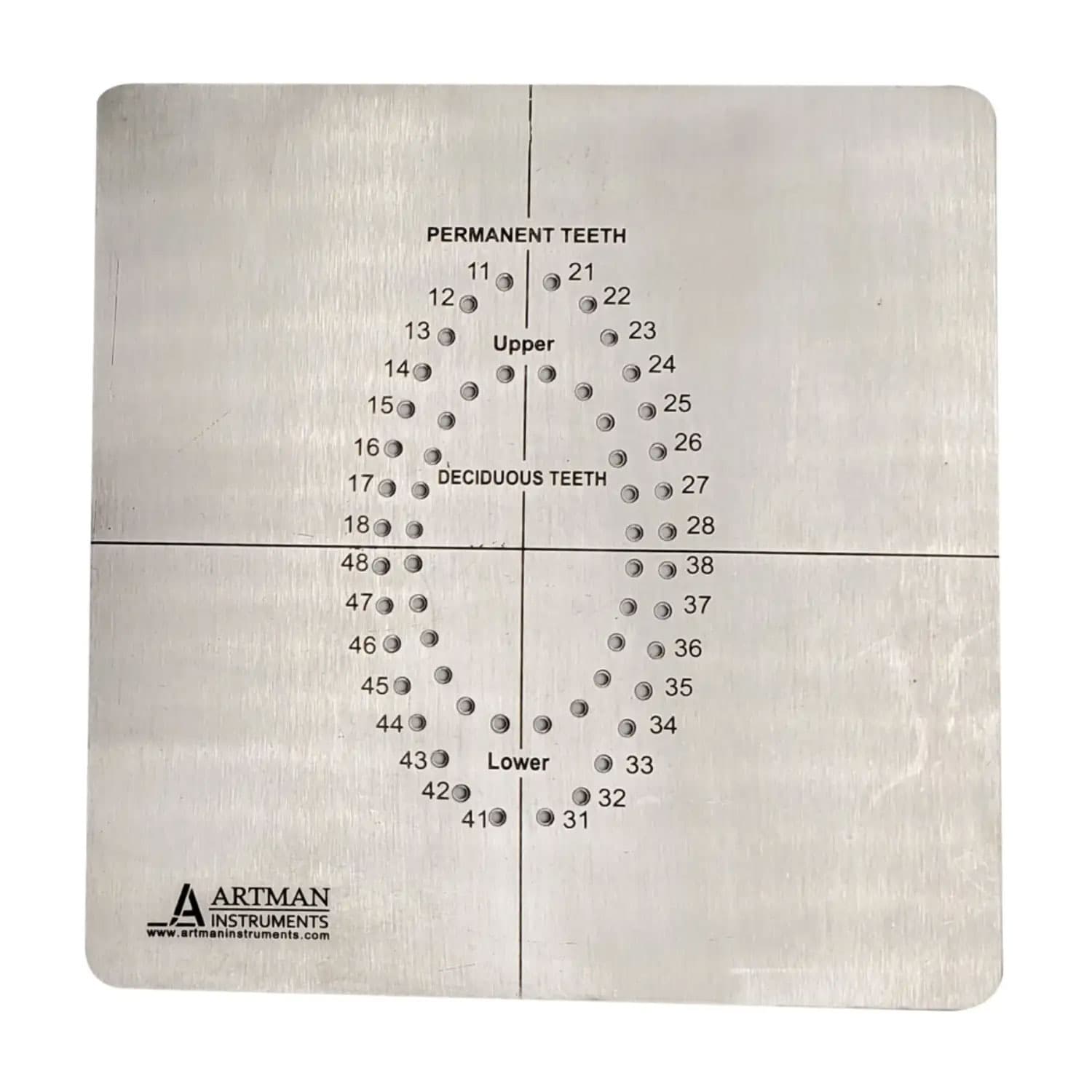 Artman Instruments Rubber Dam Template for Hole Punching, 1/Pk - Artman Instruments Rubber Dam Template for Hole Punching, 1/Pk - Image 1
