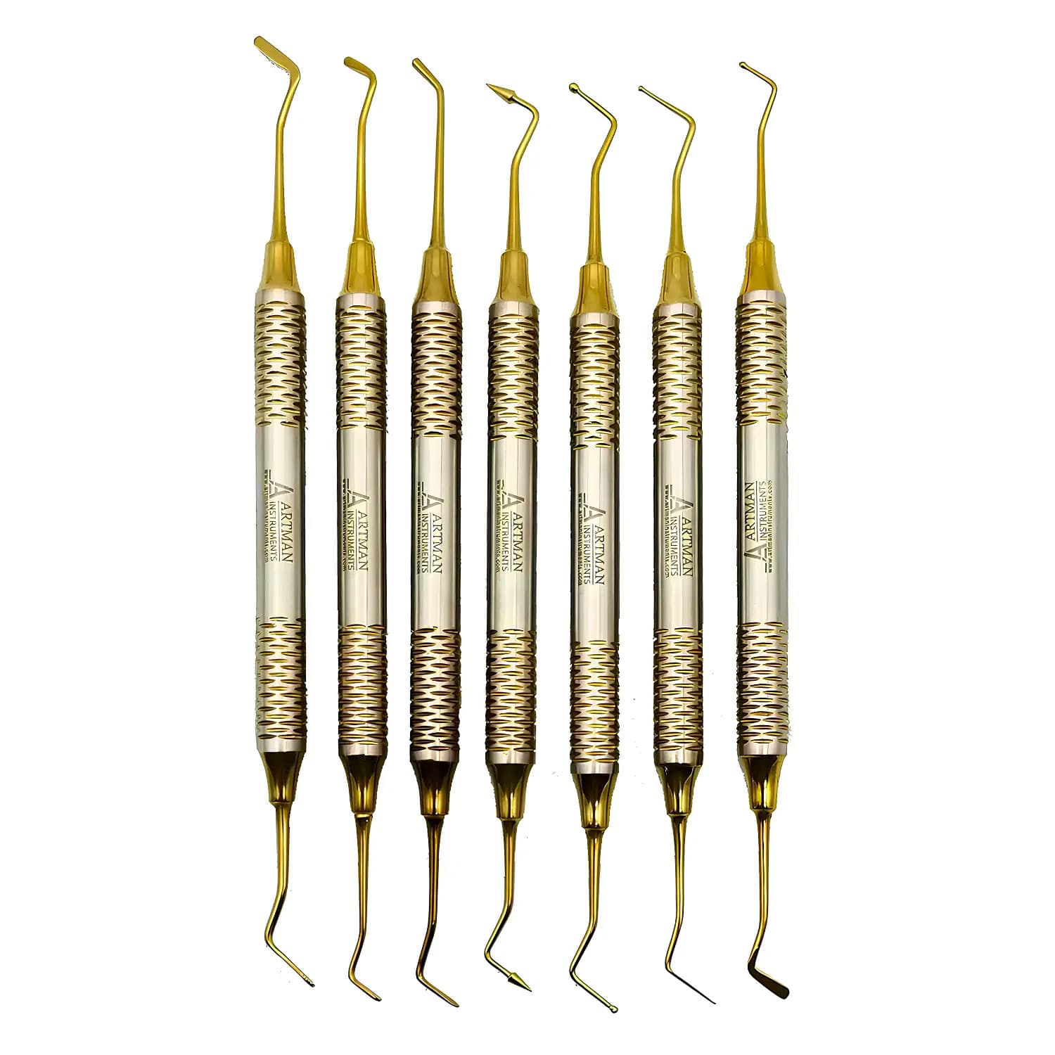 Artman Instruments Composite Glass Ionomer Amalgam Filling Instruments Kit, Golden Plasma, 7/Pk - Artman Instruments Composite Glass Ionomer Amalgam Filling Instruments Kit, Golden Plasma, 7/Pk - Image 1