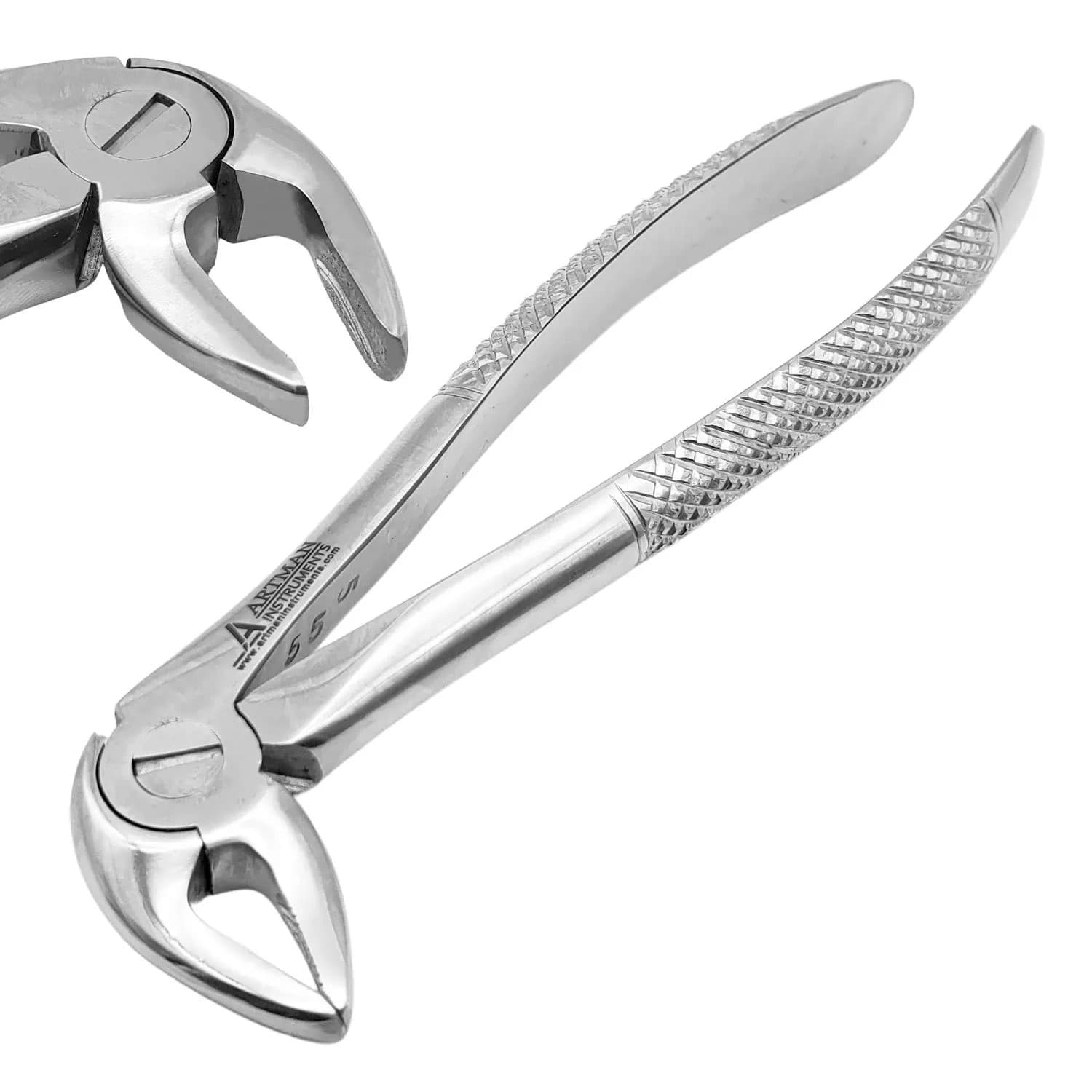 Artman Instruments #33 Extraction Forceps, Lower Anterior, Curved Grooved Tips, 1/Pk - Artman Instruments #33 Extraction Forceps, Lower Anterior, Curved Grooved Tips - Image 1