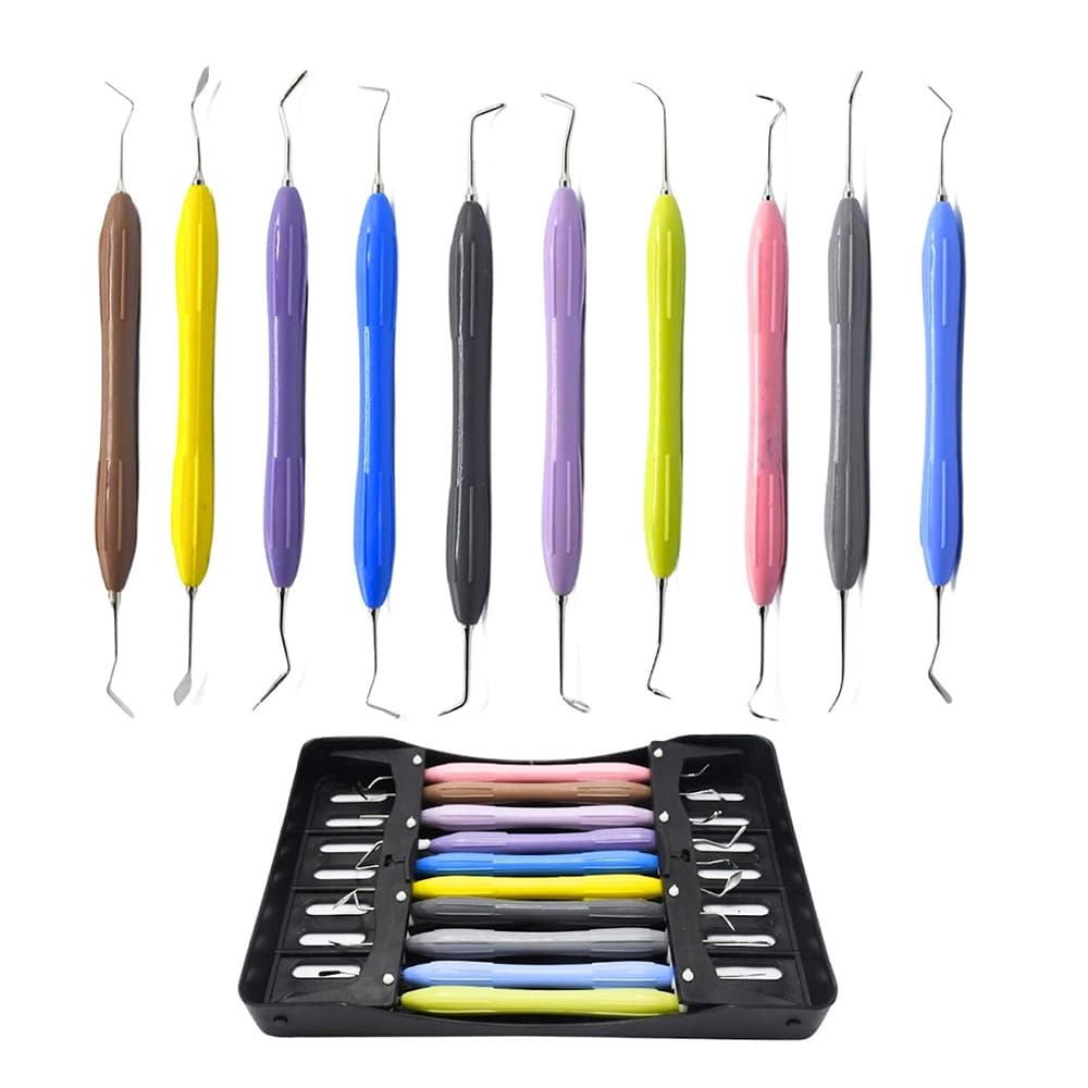 Artman Instruments Composite Filling Instruments Kit, 10 Tips with Cassette Holder - Artman Instruments Composite Filling Instruments Kit. Includes: - Image 1