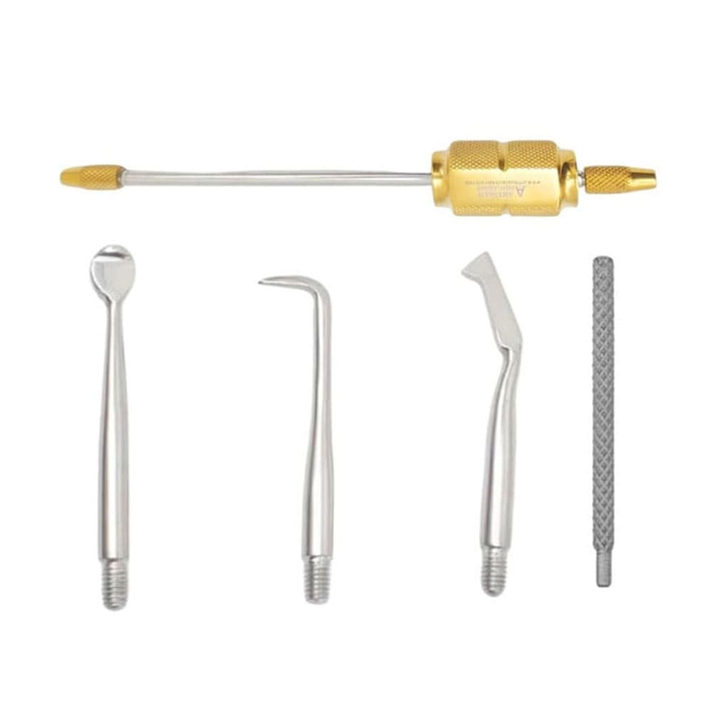 Artman Instruments Dental Morrell Crown Remover, 1/Pk, with 3 Attachments and Wrench - Artman Instruments Dental Morrell Crown Remover, 1/Pk. Includes: - Image 1