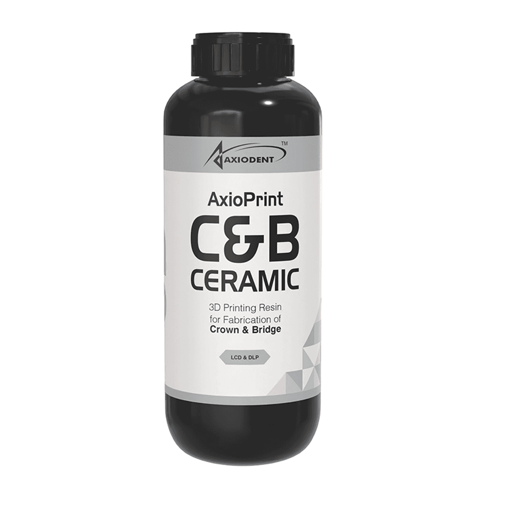 AxioPrint C&B Ceramic 3D Printing Resin, Shade B2, 1000g Bottle, 1/Pk - AxioPrint C&B Ceramic 3D Printing Resin, Shade B2, 1000g Bottle, 1/Pk - Image 1