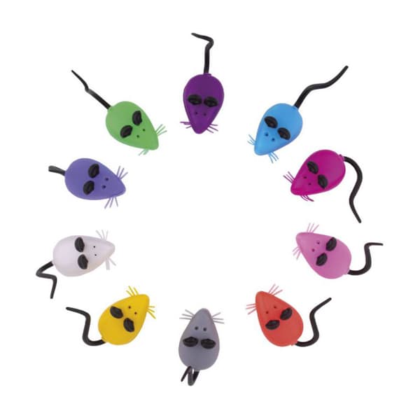 BADER Perez Deluxe Plastic Mouse First Baby Tooth Holder, Assorted Colors, 20/Pk - BADER Perez Deluxe Plastic Mouse First Baby Tooth Holder, Assorted Colors, 20/Pk - Image 1