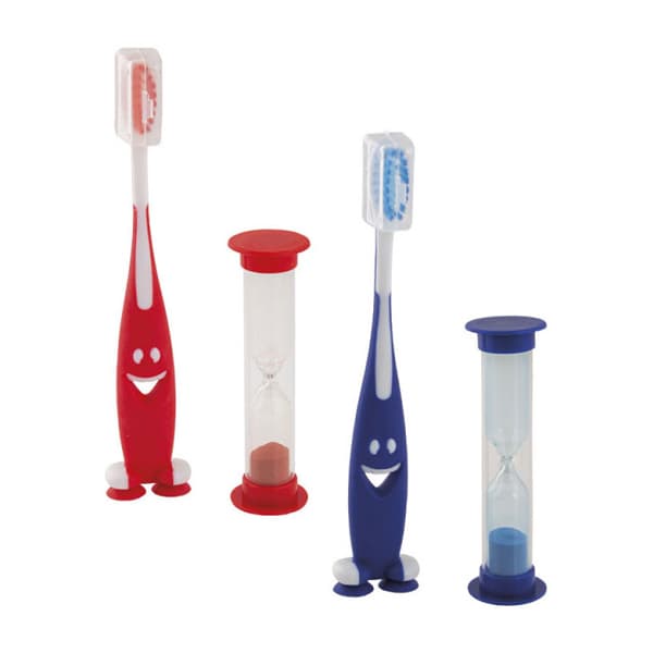 BADER Dental Toothbrush Bag with Hourglass Kit, 20/Pk - BADER Dental Toothbrush Bag with Hourglass Kit, 20/Pk - Image 1