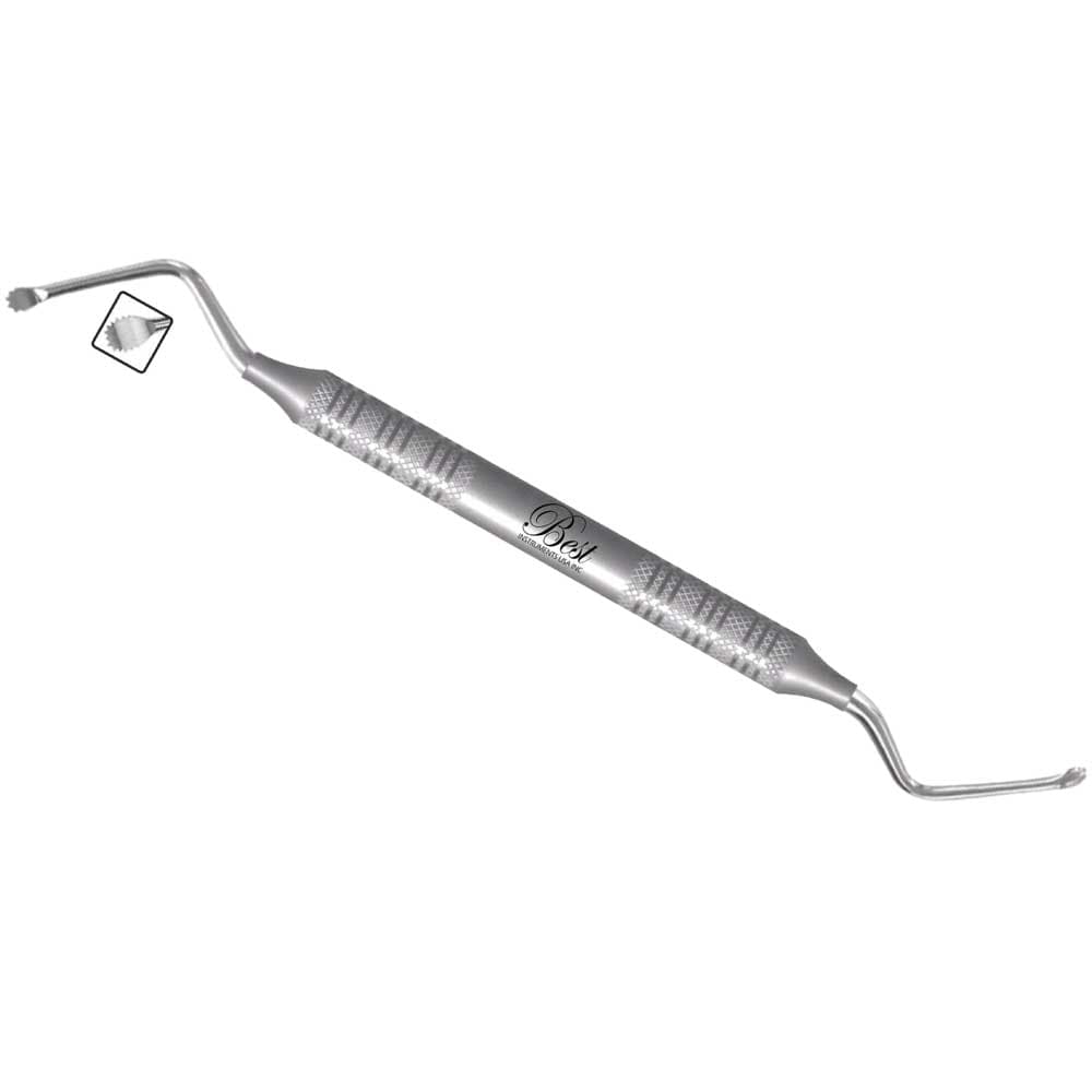 Best #84S Lucas Stainless Steel Surgical Curette, Spoon with Serrated, 1/Pk - Best #84S Lucas Stainless Steel Surgical Curette, Spoon with Serrated, 1/Pk - Image 1