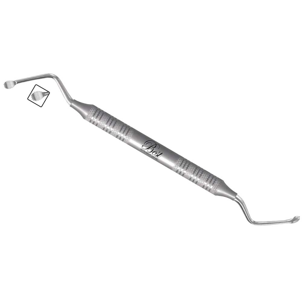 Best #86S Lucas Stainless Steel Surgical Curette, Spoon with Serrated, 1/Pk - Best #86S Lucas Stainless Steel Surgical Curette, Spoon with Serrated, 1/Pk - Image 1