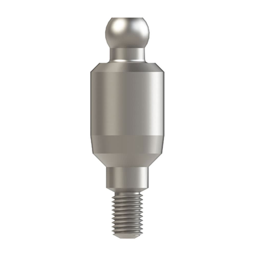Bhi Implants Straight Titanium Ball Attachment for Internal Hex Dental Implant, H5, 1/Pk - Bhi Implants Straight Titanium Ball Attachment for Internal Hex Dental Implant, H5, 1/Pk - Image 1
