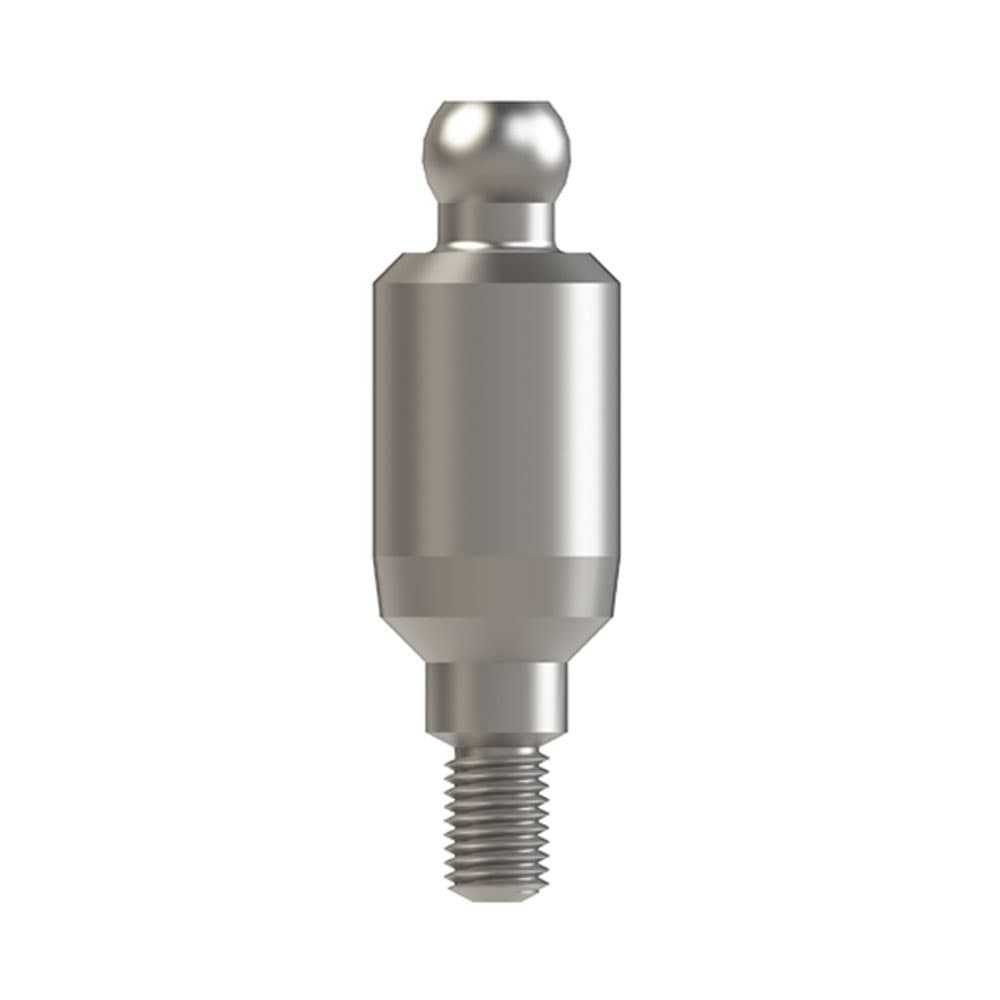 Bhi Implants Straight Titanium Ball Attachment for Internal Hex Dental Implant, H6, 1/Pk - Bhi Implants Straight Titanium Ball Attachment for Internal Hex Dental Implant, H6, 1/Pk - Image 1