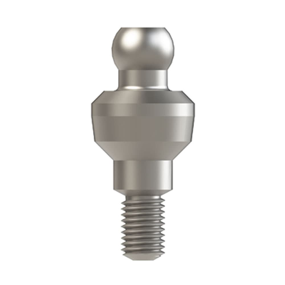 Bhi Implants Straight Titanium Ball Attachment for Internal Hex Dental Implant, H2, 1/Pk - Bhi Implants Straight Titanium Ball Attachment for Internal Hex Dental Implant, H2, 1/Pk - Image 1