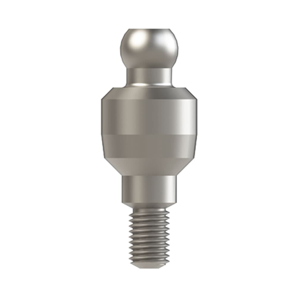 Bhi Implants Straight Titanium Ball Attachment for Internal Hex Dental Implant, H3, 1/Pk - Bhi Implants Straight Titanium Ball Attachment for Internal Hex Dental Implant, H3, 1/Pk - Image 1