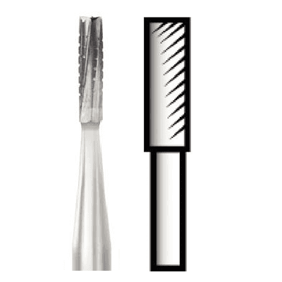 House Brand FG #558 Straight Fissure Crosscut Carbide Bur, Clinic Pack of 100 - House Brand FG #558 straight fissure crosscut Carbide Bur, clinic pack of 100 - Image 1