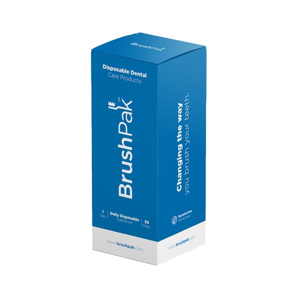 BrushPak Daily Disposable Toothbrush, 30/Pk, Recyclable, Nylon-6 Bristles - BrushPak Daily Disposable Toothbrush, 30 Brushes /Pk. The brushes are 50% - Image 1