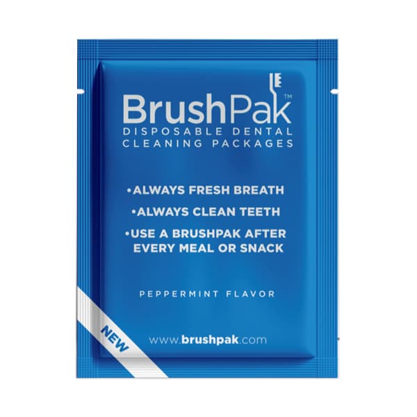 BrushPak Disposable Dental Cleaning Packages, 15/Pk - BrushPak Disposable Dental Cleaning Packages, 15/Pk. - Image 1