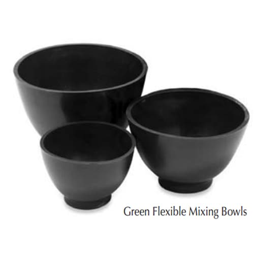 Buffalo Dental Flex Bowls Mixing Bowl, Extra Large, 850 cc, Green, 5.25" OD Top, Single Bowl - Flex Bowls Mixing Bowls - Extra Large, 850 cc - Image 1