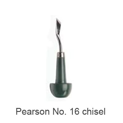 Buffalo Dental Pearson No. 16 Chisel, Single End, Wood Handle, Steel Tip - Pearson Chisels, Single End - 16 - Image 1
