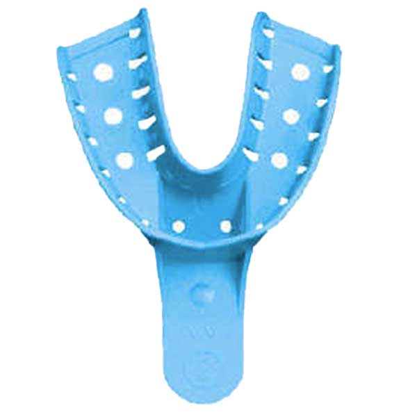MARK3 Disposable Impression Trays #2, Lower Large, Blue, 12/Pk - MARK3 Disposable Impression Trays #2, Lower Large, Blue, 12/Pk - Image 1