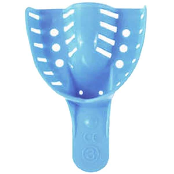 MARK3 Disposable Impression Trays #3, Upper Medium, Blue, 12/Pk - MARK3 Disposable Impression Trays #3, Upper Medium, Blue, 12/Pk - Image 1