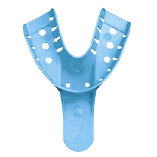 MARK3 Disposable Impression Trays #4, Lower Medium, Blue, 12/Pk - MARK3 Disposable Impression Trays #4, Lower Medium, Blue, 12/Pk - Image 1