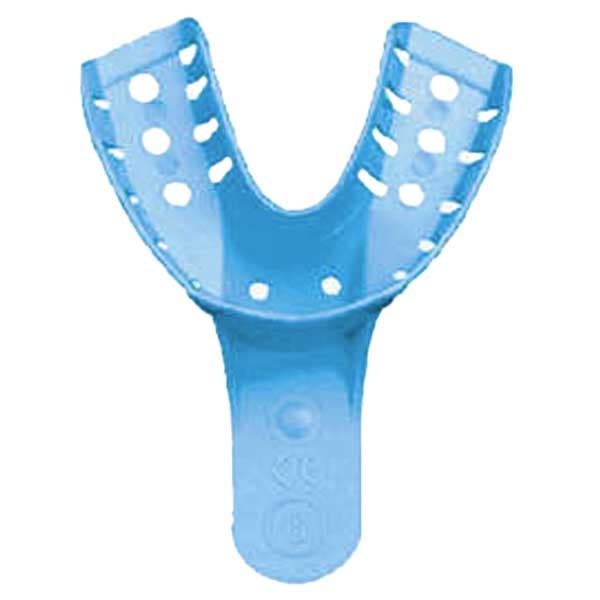 MARK3 Disposable Impression Trays #6, Lower Small, Blue, 12/Pk - MARK3 Disposable Impression Trays #6, Lower Small, Blue, 12/Pk - Image 1