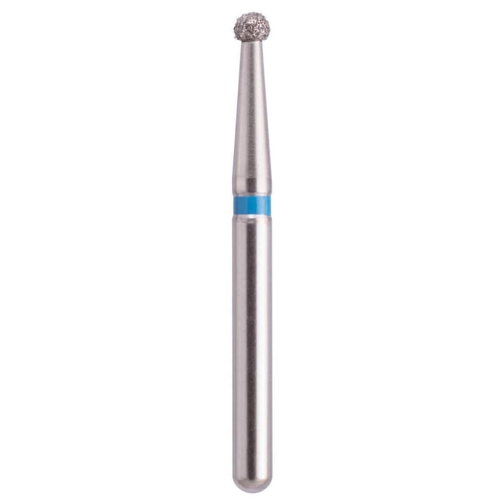 MARK3 Blue Streak FG #801.014 Medium Round Diamond Bur, 5/Pk - MARK3 Blue Streak FG #801.014 Medium, Round Diamond Bur, 5/Pk - Image 1