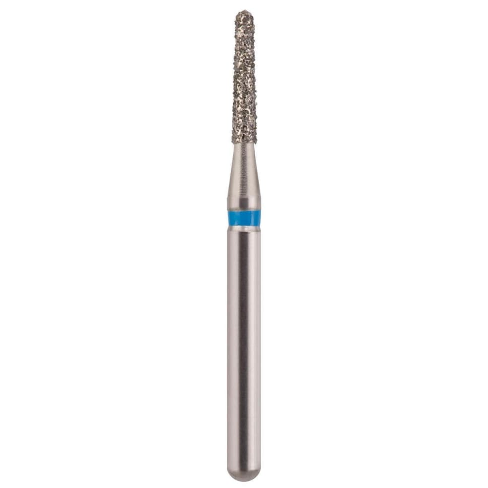 MARK3 Blue Streak FG #855.012 Medium, Round End Taper Diamond Bur, 5/Pk - MARK3 Blue Streak FG #855.012 Medium, Round End Taper Diamond Bur, 5/Pk - Image 1