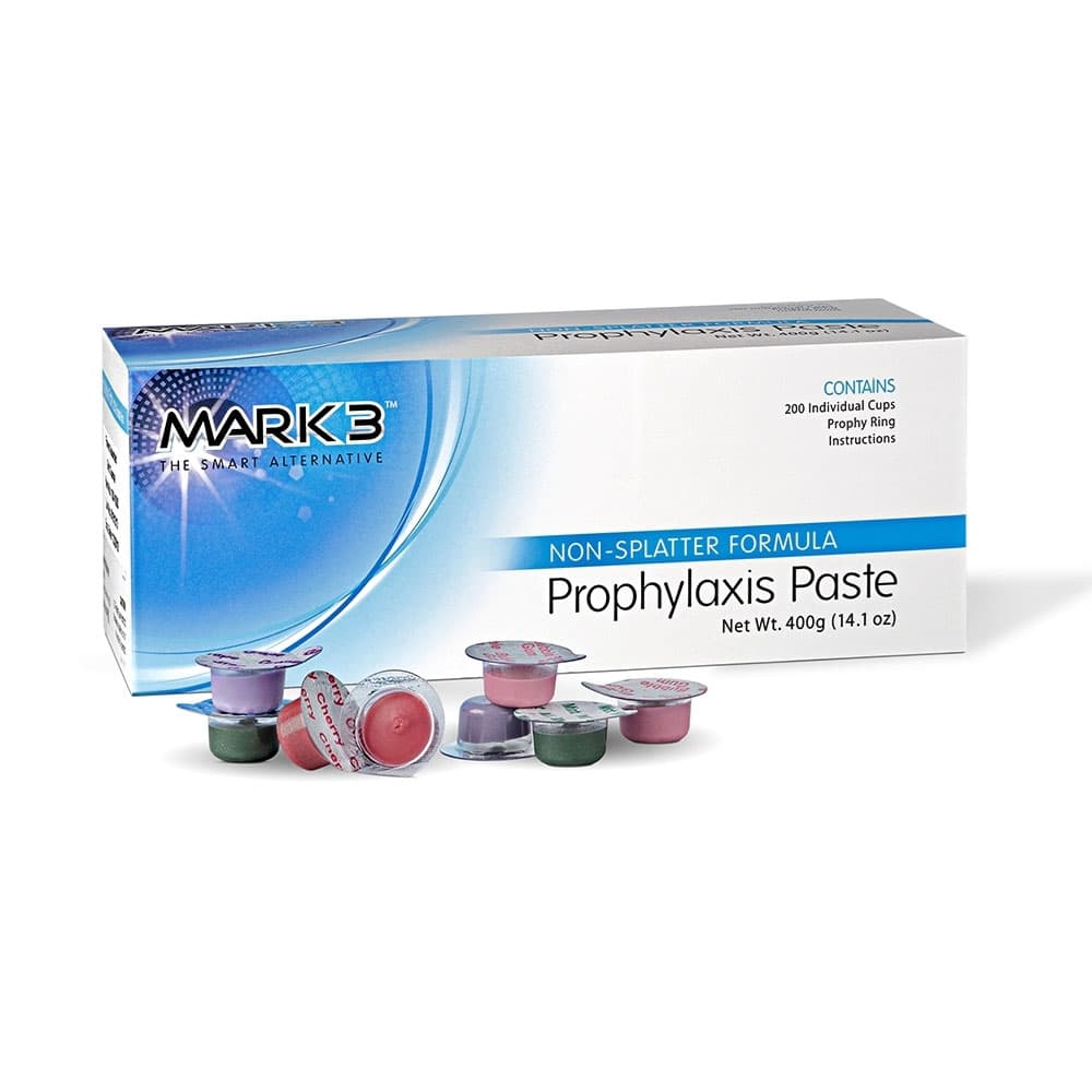 MARK3 1.23% APF Prophy Paste, Medium Grit, Assorted, Box of 200 - MARK3 1.23% APF Prophy Paste, Medium Grit, Assorted, Box of 200 - Image 1