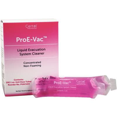 ProE-Vac Liquid Evacuation System Cleaner, 1 oz. Unit Dose Tubes, 24/Box - ProE-Vac Liquid Evacuation System Cleaner, 1 oz. Unit Dose Tubes, 24/Box - Image 1