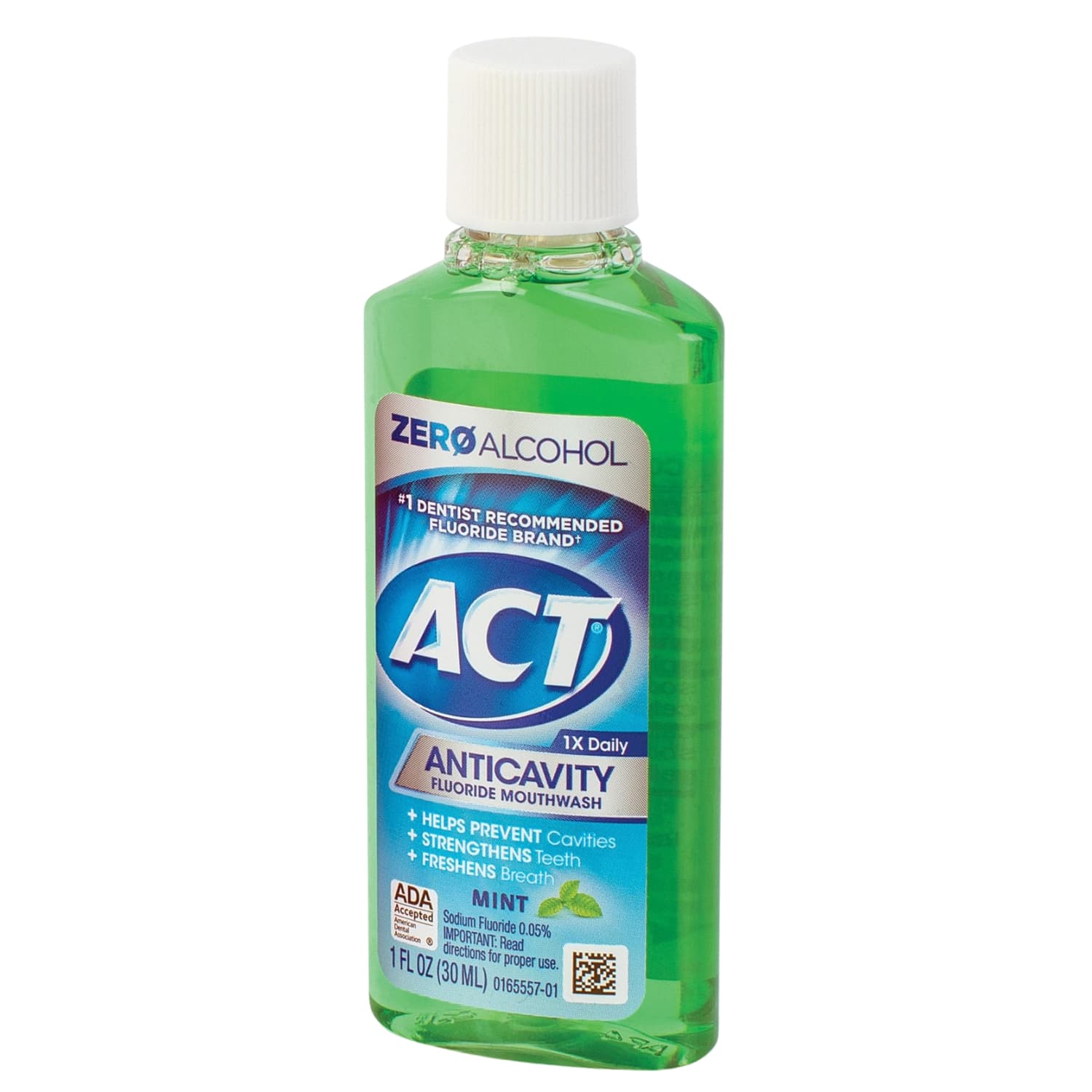 ACT Anti-Cavity Fluoride Rinse, Mint Flavor, 1 oz Bottles, 48/Case - Act Anti-cavity Fluoride Rinse, Mint Flavor 1oz Bottles, 48/Case. Features - Image 1