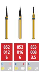 Alpen FG #852.016 Extra Fine Grit, Flame Shaped Diamond Bur, Package of 5 - Alpen FG #852.016 Extra Fine Grit, Flame Shaped Diamond Bur. Package of 5 Burs - Image 1